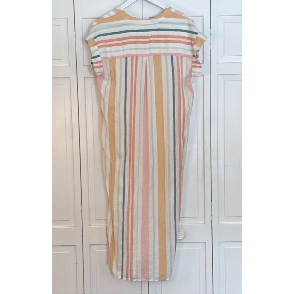 Rails Suri linen blend striped shirt dress size xs - Picture 11 of 12